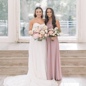 Kennedy Blue Shannon Bridesmaid Dress Size 4 in Desert Rose